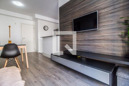 Sala de TV de apartamento para alugar com 1 quarto, 49m² em Alphaville Industrial, Barueri