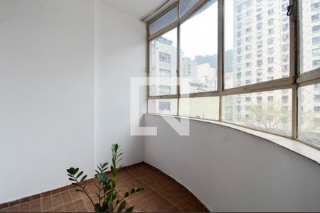 Varanda  de apartamento à venda com 3 quartos, 115m² em Vila Buarque, São Paulo