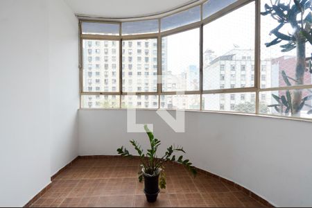 Varanda  de apartamento à venda com 3 quartos, 115m² em Vila Buarque, São Paulo
