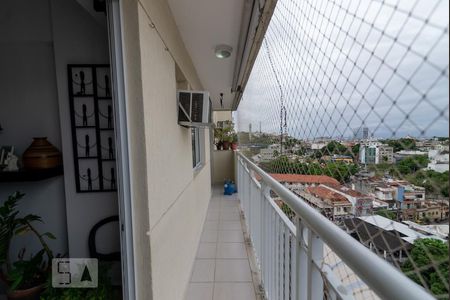 Varanda da Sala de apartamento à venda com 2 quartos, 70m² em São Cristóvão, Rio de Janeiro