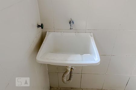 Detalhe Banheiro e Lavanderia de kitnet/studio para alugar com 1 quarto, 14m² em Mooca, São Paulo