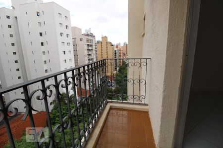 Sacada da Sala de apartamento para alugar com 1 quarto, 45m² em Cambuí, Campinas