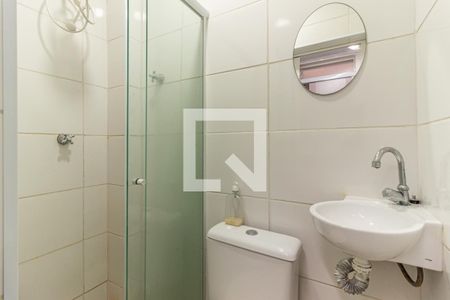 Banheiro de kitnet/studio à venda com 1 quarto, 35m² em República, São Paulo