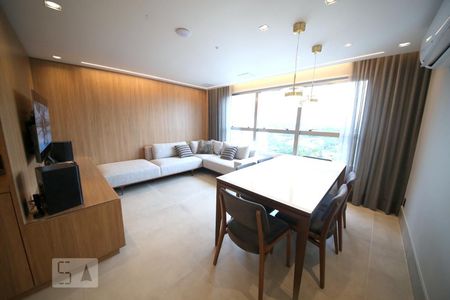 Sala  de apartamento à venda com 1 quarto, 70m² em Jardim Novo Santo Amaro, São Paulo