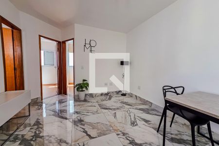 Sala/Cozinha de apartamento para alugar com 2 quartos, 78m² em Campestre, Santo André