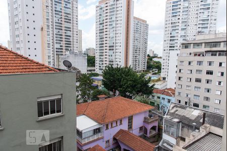 Vista da sala de apartamento à venda com 1 quarto, 34m² em Aclimação, São Paulo