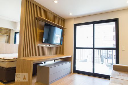 Sala de apartamento para alugar com 1 quarto, 42m² em Mirandópolis, São Paulo