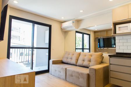 Sala de apartamento para alugar com 1 quarto, 42m² em Mirandópolis, São Paulo