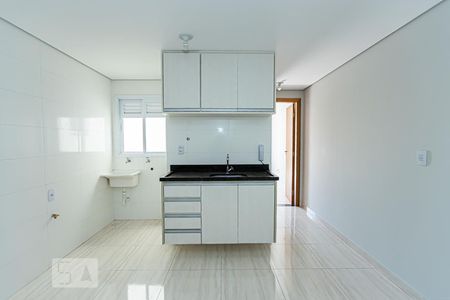 Sala e cozinha de apartamento para alugar com 1 quarto, 34m² em Santana, São Paulo