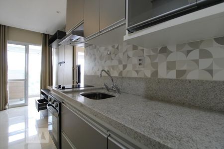 Sala/Cozinha de apartamento para alugar com 1 quarto, 42m² em Cidade Monções, São Paulo