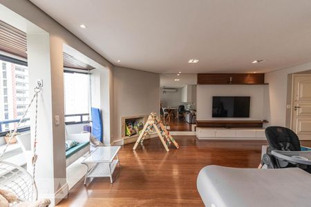 Sala de apartamento para alugar com 3 quartos, 147m² em Moema, São Paulo