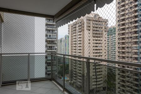 Varanda da Sala de apartamento para alugar com 1 quarto, 66m² em Barra da Tijuca, Rio de Janeiro