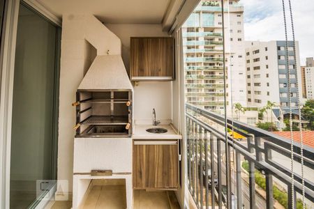 Varanda da Sala de apartamento à venda com 2 quartos, 61m² em Cambuí, Campinas