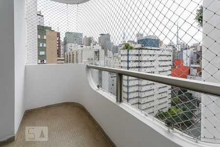 Varanda de apartamento à venda com 1 quarto, 52m² em Jardim Paulista, São Paulo