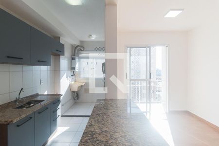 Sala/Cozinha de apartamento para alugar com 2 quartos, 47m² em Botujuru, Mogi das Cruzes