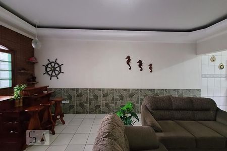 Sala de casa para alugar com 2 quartos, 158m² em Jardim Melvi, Praia Grande