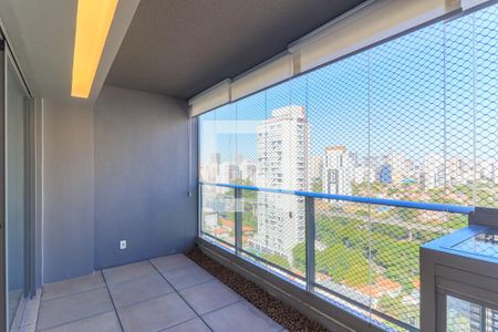 Varanda de kitnet/studio para alugar com 1 quarto, 40m² em Brooklin, São Paulo