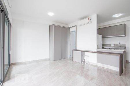 Sala e Quarto de apartamento para alugar com 1 quarto, 40m² em Brooklin, São Paulo