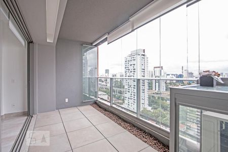 Varanda de apartamento para alugar com 1 quarto, 40m² em Brooklin, São Paulo