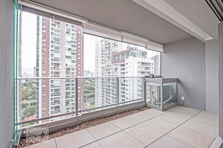 Varanda de apartamento para alugar com 1 quarto, 40m² em Brooklin, São Paulo