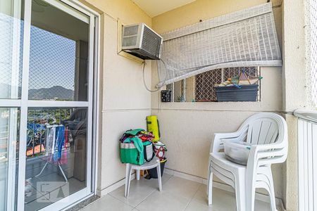 Varanda da Sala de apartamento para alugar com 2 quartos, 60m² em Pechincha, Rio de Janeiro