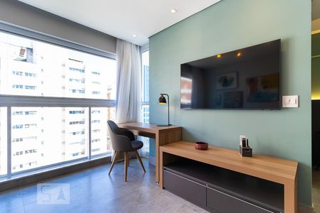 Sala de apartamento para alugar com 1 quarto, 47m² em Centro, Campinas