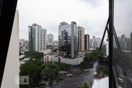 Vista da sala  de apartamento à venda com 1 quarto, 32m² em Savassi, Belo Horizonte