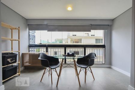 varanda de apartamento para alugar com 1 quarto, 35m² em Campo Belo, São Paulo