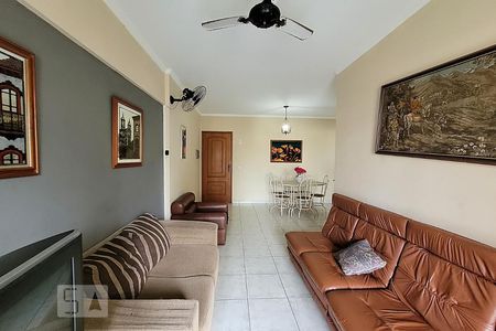 Sala de apartamento para alugar com 1 quarto, 54m² em Aviação, Praia Grande