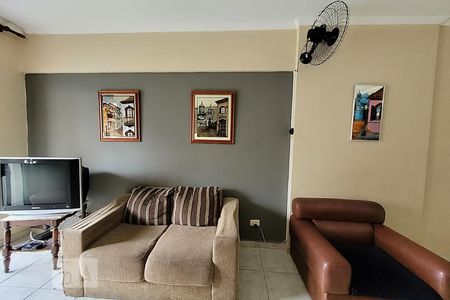 Sala de apartamento para alugar com 1 quarto, 54m² em Aviação, Praia Grande
