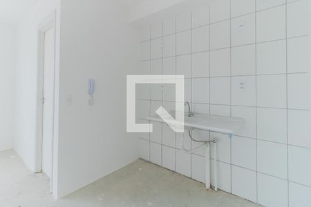 Cozinha de kitnet/studio à venda com 1 quarto, 24m² em Vila Ré, São Paulo