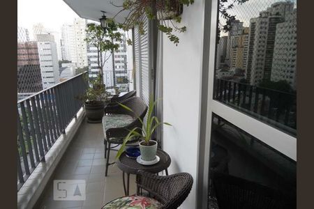 Varanda de apartamento à venda com 4 quartos, 168m² em Indianópolis, São Paulo