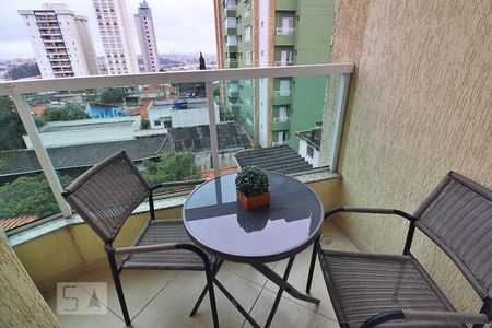 Varanda da Suíte de apartamento à venda com 4 quartos, 180m² em Campestre, Santo André