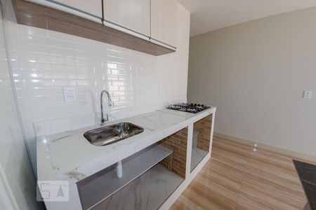 Sala e cozinha de casa para alugar com 1 quarto, 32m² em São João do Rio Vermelho, Florianópolis