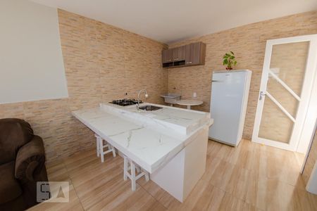 Cozinha de casa para alugar com 1 quarto, 32m² em São João do Rio Vermelho, Florianópolis