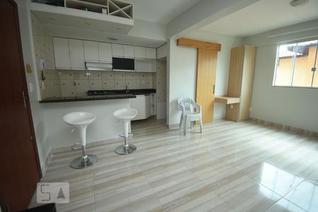 Sala e Quarto de apartamento para alugar com 1 quarto, 26m² em Setor Habitacional Vicente Pires, Brasília