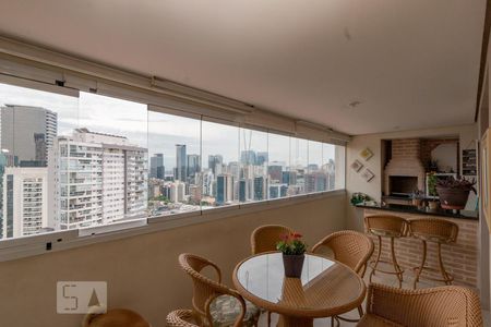 Varanda da Sala de apartamento à venda com 3 quartos, 120m² em Brooklin, São Paulo