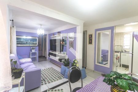 Sala de estar de apartamento à venda com 2 quartos, 52m² em Cooperativa, São Bernardo do Campo