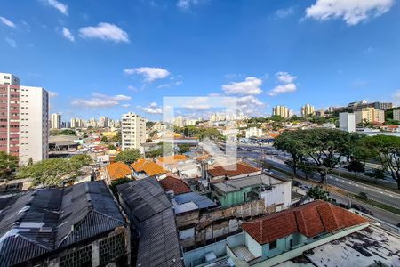 sala vista de apartamento à venda com 1 quarto, 54m² em Vila Monumento, São Paulo