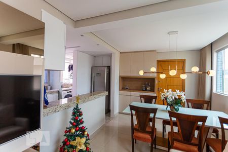 Sala de apartamento à venda com 3 quartos, 75m² em Sagrada Família, Belo Horizonte