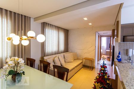 Sala de apartamento à venda com 3 quartos, 75m² em Sagrada Família, Belo Horizonte