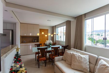 Sala de apartamento à venda com 3 quartos, 75m² em Sagrada Família, Belo Horizonte