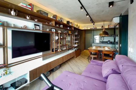 Sala de apartamento à venda com 2 quartos, 58m² em Brooklin Novo, São Paulo