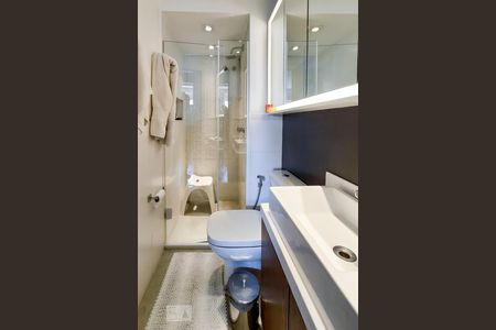 Banheiro Social de apartamento para alugar com 2 quartos, 58m² em Brooklin Novo, São Paulo