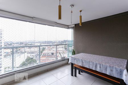 Varanda Gourmet de apartamento à venda com 3 quartos, 130m² em Vila Anastácio, São Paulo