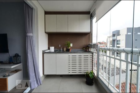 Varanda gourmet de apartamento à venda com 2 quartos, 59m² em Vila Guarani (zona Sul), São Paulo