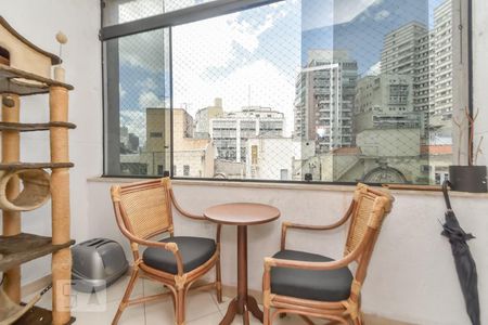 Varanda de apartamento à venda com 1 quarto, 69m² em Campos Elíseos, São Paulo