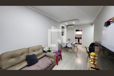 Detalhe Sala de apartamento para alugar com 3 quartos, 89m² em José Menino, Santos