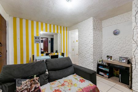 Sala  de apartamento à venda com 2 quartos, 42m² em Conjunto Habitacional Padre Manoel da Nóbrega, São Paulo