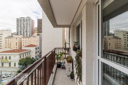 Varanda de kitnet/studio à venda com 1 quarto, 35m² em Centro, São Paulo